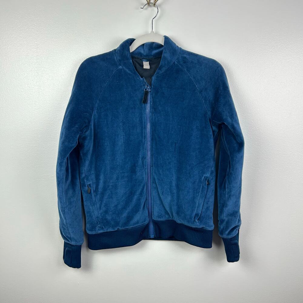 Athleta Girl Royal Plush Puffer Coat Jacket Girls Size XL 14